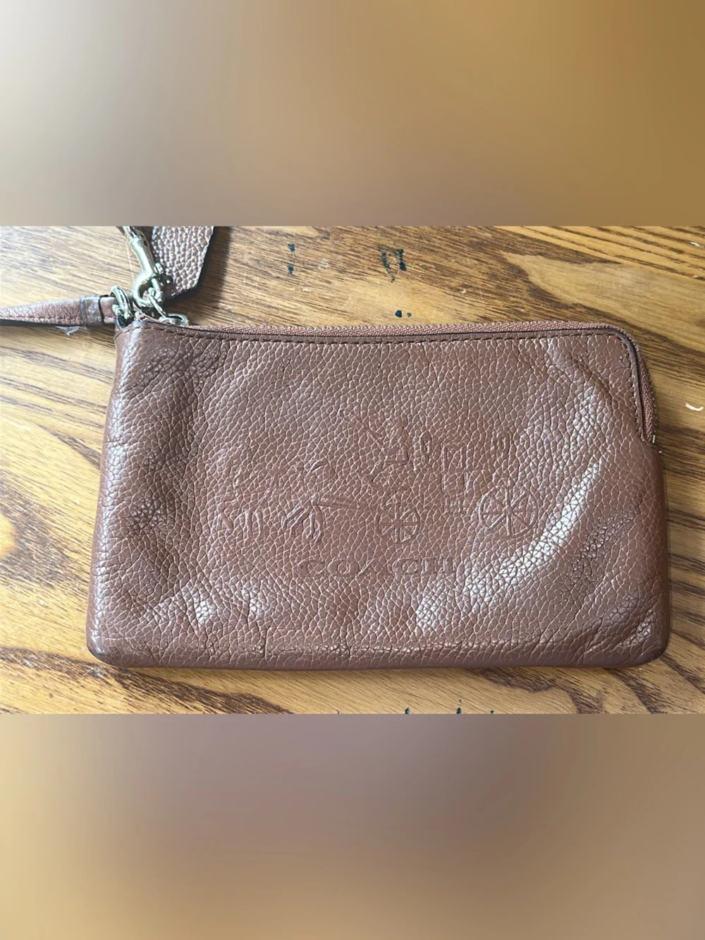 Coach pebbled leather